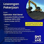 Lowongan Kerja Alat Berat